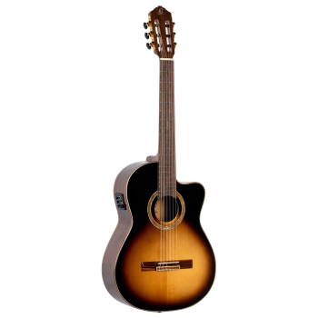 ORTEGA Performer Series 4/4 Classical Guitar 6-String - Tobacco Sunburst + Gig Bag RCE158SN-TSB