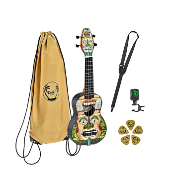 KEIKI K2 Series Soprano Ukulele Set - Agathis / ABS Totem K2-TM