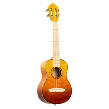 ORTEGA Prism Series Tenor Ukulele 4 String - Flamed Maple Tequila Burst Fade + Bag RUPR-TQB