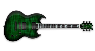 ESP USA VIPER FM DARK GREEN SB BH EMG SATIN