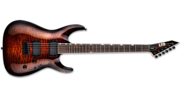LTD MH-200HT QM DARK BROWN SUNBURST