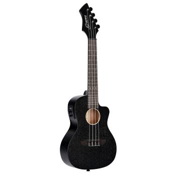 ORTEGA Horizon Series Concert Ukulele 4 String - Okoume Black RUHZ-CE-SBK
