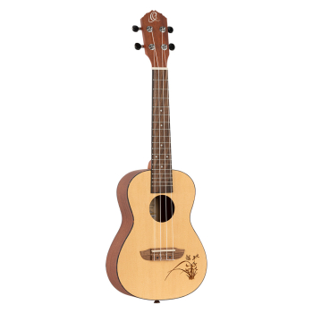 ORTEGA Bonfire Series Concert Ukulele 4 String - Spruce/Sapele Natural RU5