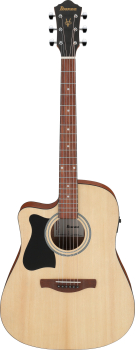 IBANEZ V Acoustic Guitar 6-String Lefty - Open Pore Natural V40LCE-OPN