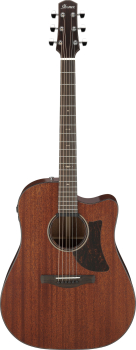 IBANEZ Advanced Acoustic Platinum Collection AAD Acoustic Guitar 6-String - Natural Low Gloss + Case AAD440CE-LGS