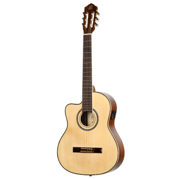 ORTEGA Family Series Pro 4/4 Classical Guitar 6 String Lefty - Solid Spruce / Mahogany Natural + Bag RCE141NT-L