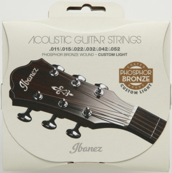 IBANEZ String Set for 6 String Acoustic Guitar - Custom Light IACSP62C