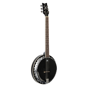 ORTEGA Raven Series Banjo 6 String - Mahogany Black + Bag OBJE350/6-SBK