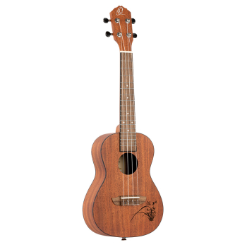 ORTEGA  Bonfire Series Concert Ukulele 4 String - Sapele Natural RU5MM