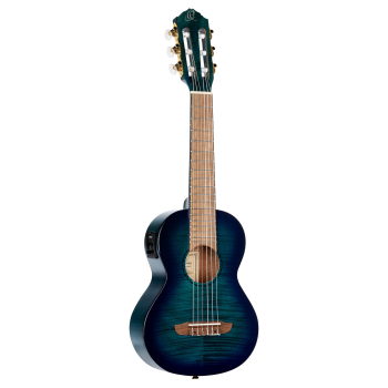 ORTEGA Mini Travel Series 1/8 Guitar 6-String - Faded Blue + Gig Bag RGLE18BLF