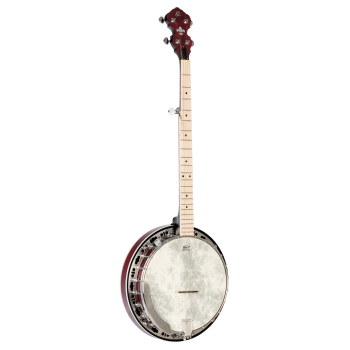 ORTEGA Falcon Series Banjo 5 String - Maple Fire Red + Bag OBJE400TFR