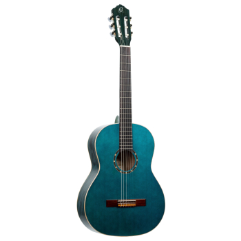 ORTEGA Family Series 4/4 Classical Slim Neck Guitar 6 String - Ocean Blue + Gigbag R121SNOC