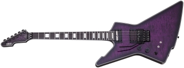 SCHECTER E-Gitarre, E-1 FR-S Special Edition, Trans Purple Burst, Linkshänder