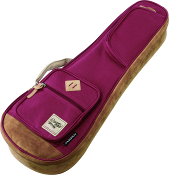 IBANEZ POWERPAD® Designer Collection Gig Bag for Concert Style Ukulele - Wine Red IUBC541-WR