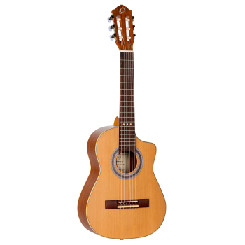 ORTEGA Requinto Series Pro 1/2 Acoustic Guitar 6-String - Natural + Gig Bag RQ39E