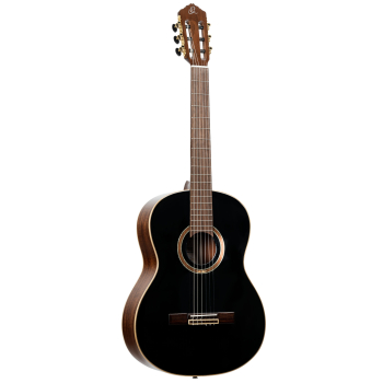 ORTEGA Performer Series 4/4 Classical Guitar 6-String - Black + Gig Bag RE238SN-BKT