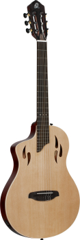 ORTEGA TourPlayer DeLuxe Nylon String Guitar 6 String Lefty - Spruce Natural + Gig Bag RTPSTD-NAT-L