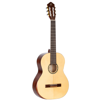 ORTEGA Student Series Pro DeLuxe 4/4 Classical Guitar 6 String - Solid Spruce / Catalpa Natural R55DLX