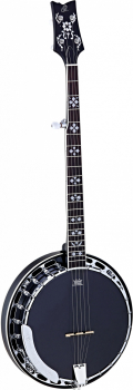 ORTEGA Raven Series Banjo 5 String - Mahogany Black + Bag OBJ450-SBK