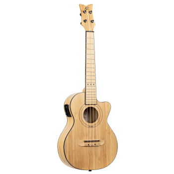 ORTEGA Bamboo Series Tenor Ukulele 4 String - Solid Bamboo Natural + Bag RUNAB-TE