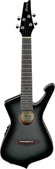 IBANEZ Iceman Tenor Ukulele 4-String - Metallic Gray Sunburst + Gig Bag UICT10-MGS