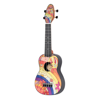 KEIKI K2 Series Soprano Ukulele Lefty Set - Agathis / Peace '68" K2-68-L