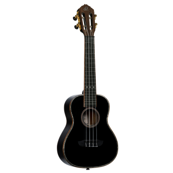 ORTEGA Onyx Series Concert Ukulele 4 String - Spruce / Mahogany Black + Bag RUOX-CC