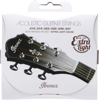 IBANEZ String Set for 6 String Acoustic Guitar - Extra Light IACS61C
