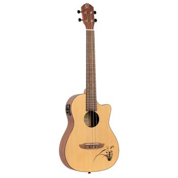 ORTEGA Bonfire Series Preamp Baritone Ukulele 4 String - Spruce/Sapele Natural RU5CE-BA