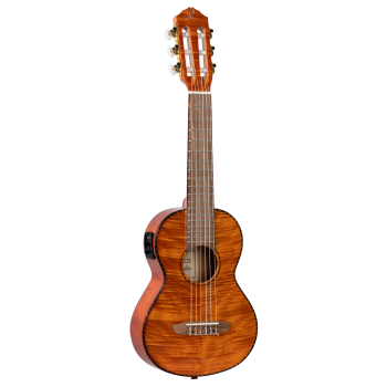 ORTEGA Mini Travel Series 1/8 Guitar 6-String - Natural + Gig Bag RGLE18FMH