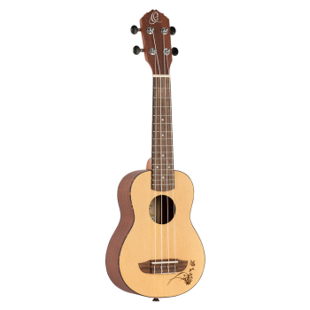 ORTEGA Bonfire Series Soprano Ukulele 4 String - Spruce/Sapele Natural RU5-SO