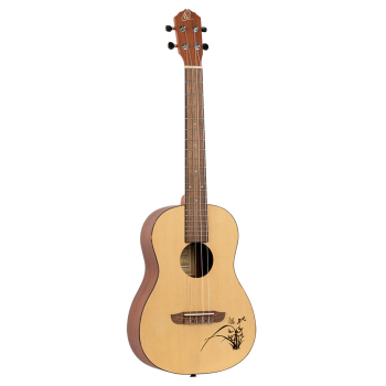 ORTEGA Bonfire Series Baritone Ukulele 4 String - Spruce/Sapele Natural RU5-BA