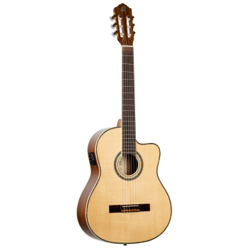 ORTEGA Family Series Pro 4/4 Classical Guitar 6 String - Solid Spruce / Mahogany Natural + Bag RCE141NT