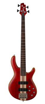 CORT Bass Guitar, A4 Plus FMMH, Open Pore Black Cherry