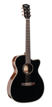 CORT Steel String Guitar, Essence OC4, Black Top Natur Semi Gloss, Preamp