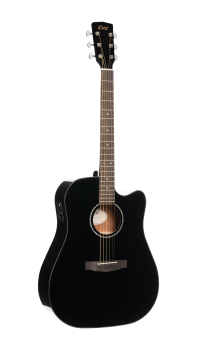 CORT Steel String Guitar, EARTH 60CE, Black, Preamp