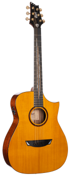 CORT Steel String Guitar, Luxe II, Natural Gloss, Preamp, Hard Case