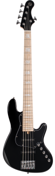 CORT Bass Guitar, Elrick NSJ5, Black, 5-String, Softcase