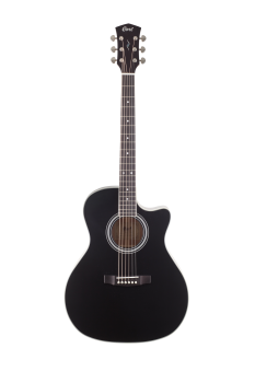 CORT Steel String Guitar, PURE-GA, Black Satin Top Natural Satin Body, Preamp