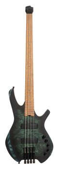CORT Bass Guitar, SPACE 4, Star Dust Green, Gig Bag