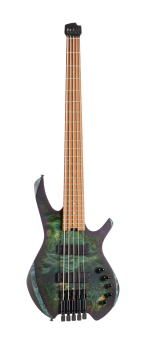 CORT Bass Guitar, SPACE 5, Star Dust Green, 5-String, Gigbag