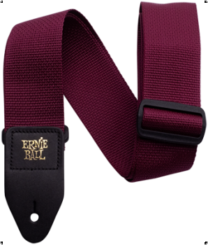ERNIE BALL Gitarrengurt, Nylon, weinrot