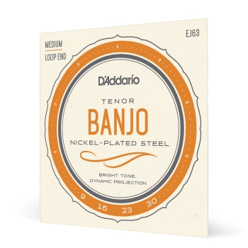 D'Addario EJ63 Tenor Banjo Strings, Nickel, 9-30