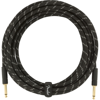 Deluxe Series Instrument Cable Straight/Straight 18.6' (5,5 m)  Black Tweed