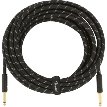 Deluxe Series Instrument Cable Straight/Straight 25' (7,5 m)  Black Tweed