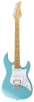 FGN E-Gitarre, J-Standard Odyssey Traditional, Mint Blue, Tasche