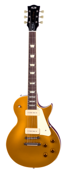 FGN E-Gitarre, Neo Classic LS11, Antique Gold, Tasche