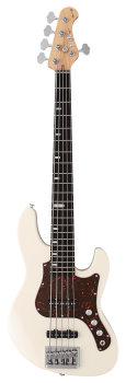 FGN Bassgitarre, Expert Mighty Jazz 5, Antique White, 5-Saiter, Koffer