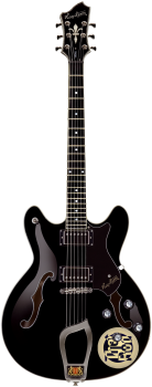 HAGSTROM E-Gitarre, Viking Ltd, Black - The Rod Logo
