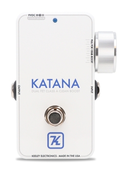 Keeley Katana Clean Boost - Throwback White Edition